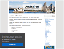 Tablet Screenshot of informationen-australien.de